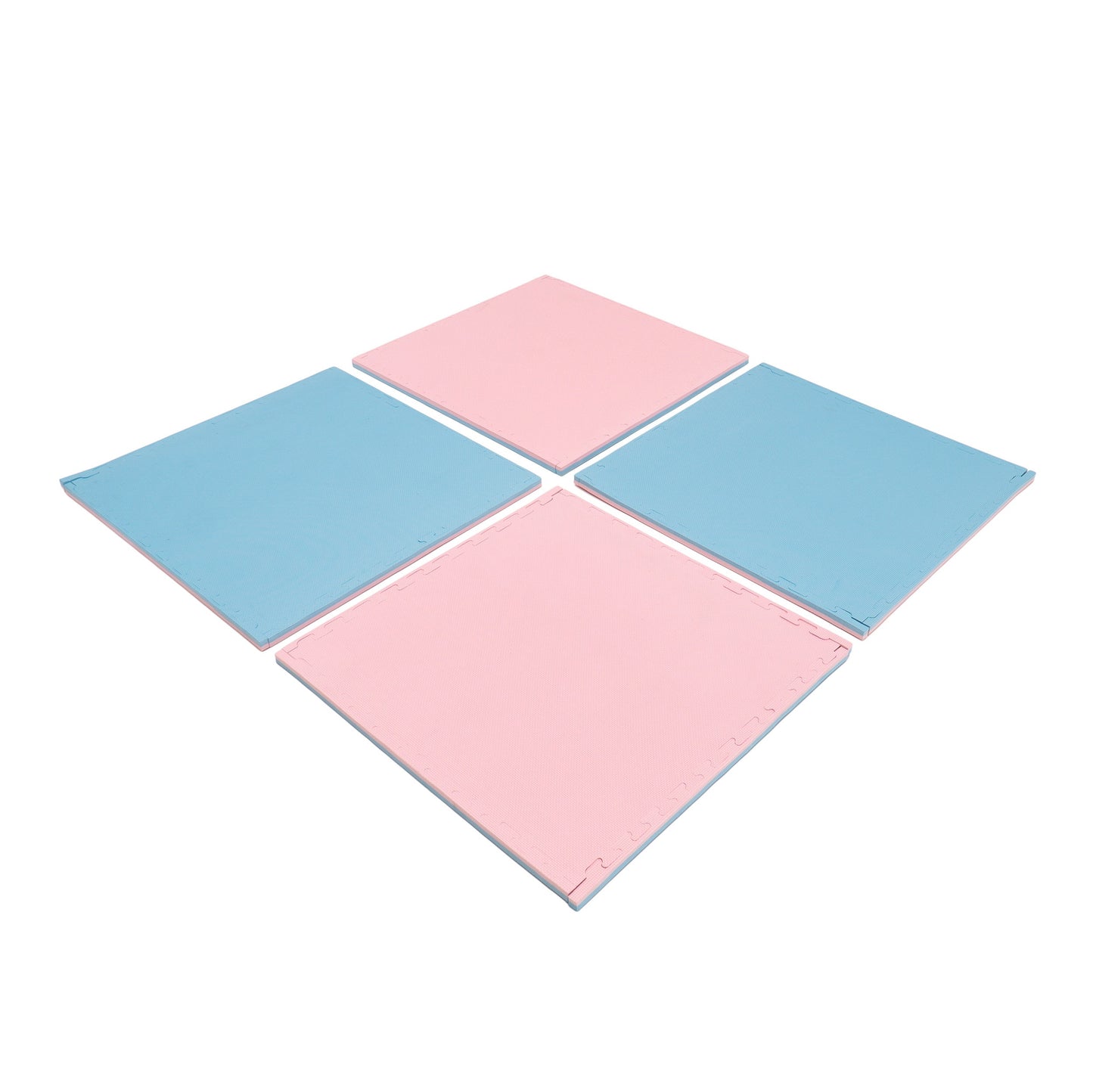IGLU Puzzlematten Softplay 4-teilig Baby Pink und Baby Blau
