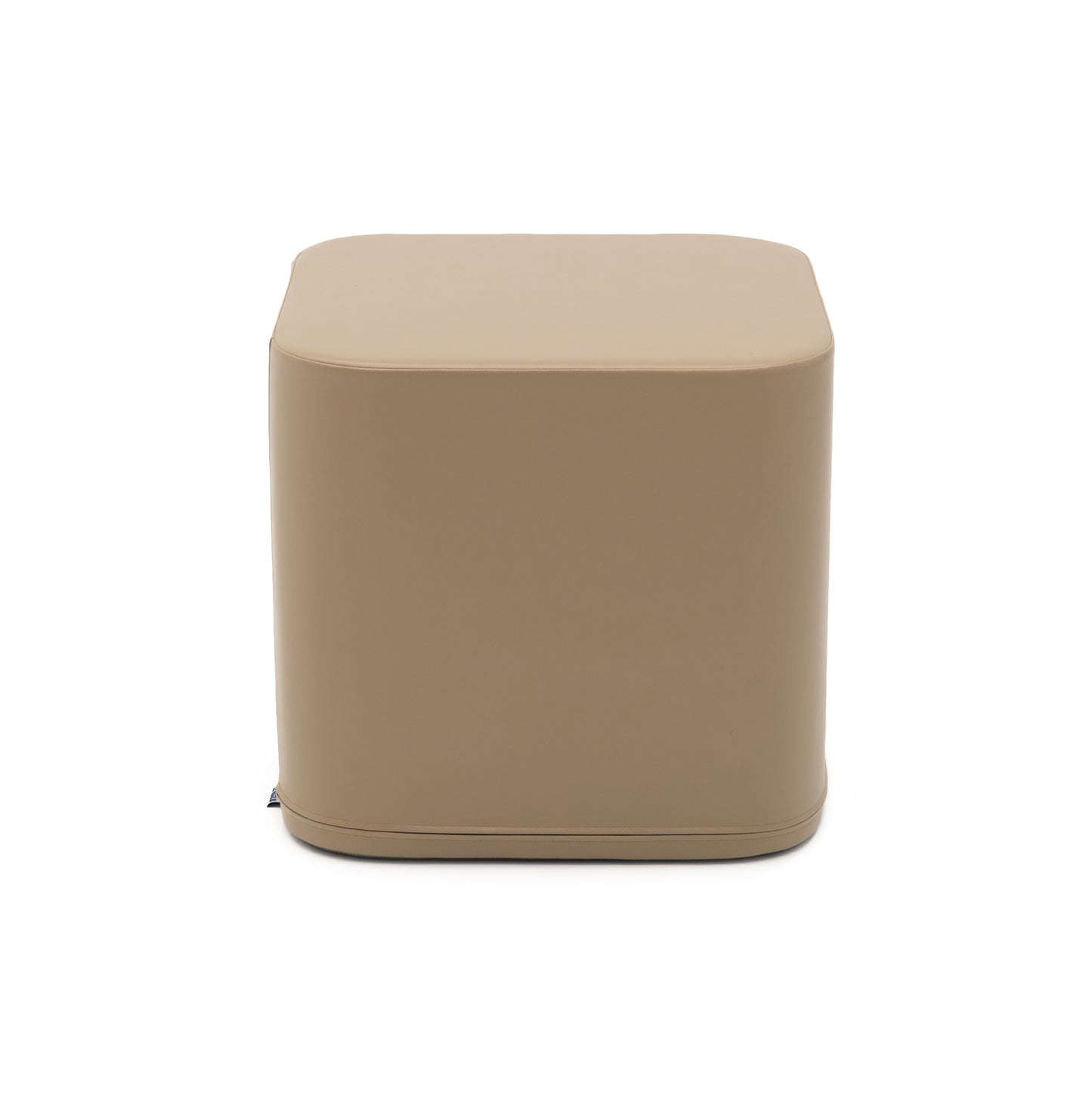 IGLU Spiel-Pouf Würfel Groß Beige – abwischbarer Kunstleder-Bezug