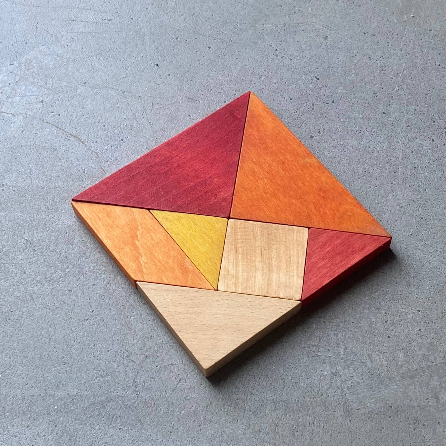 Wooden Story - Holzsteine Tangram Warm