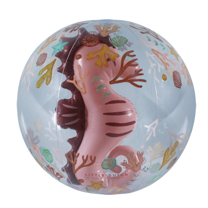 3D Strandball Ocean Dreams Pink 35 cm – für Pool, Strand & Garten