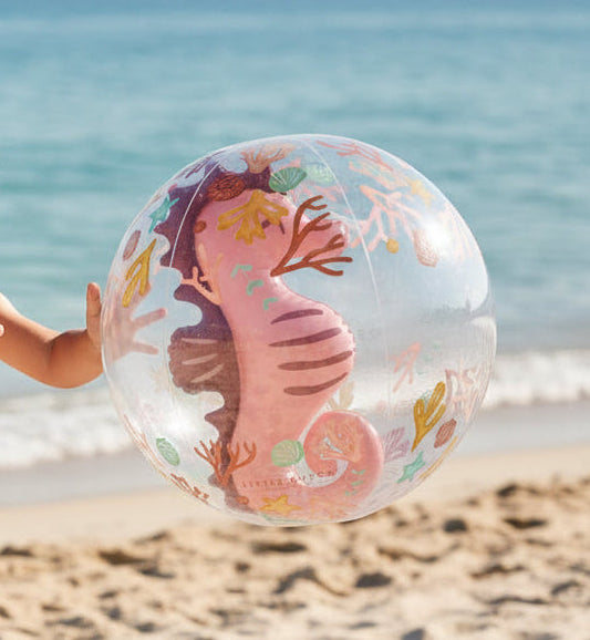 3D Strandball Ocean Dreams Pink 35 cm – für Pool, Strand & Garten
