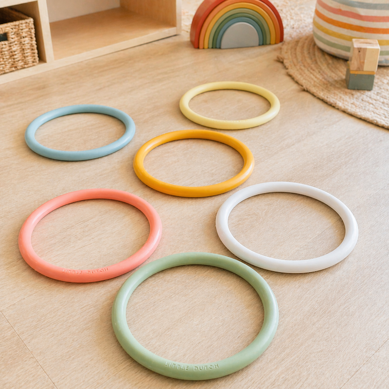 Aktivitätsringe Little Loops 6er Set – Motorikspielzeug für Babys & Kinder