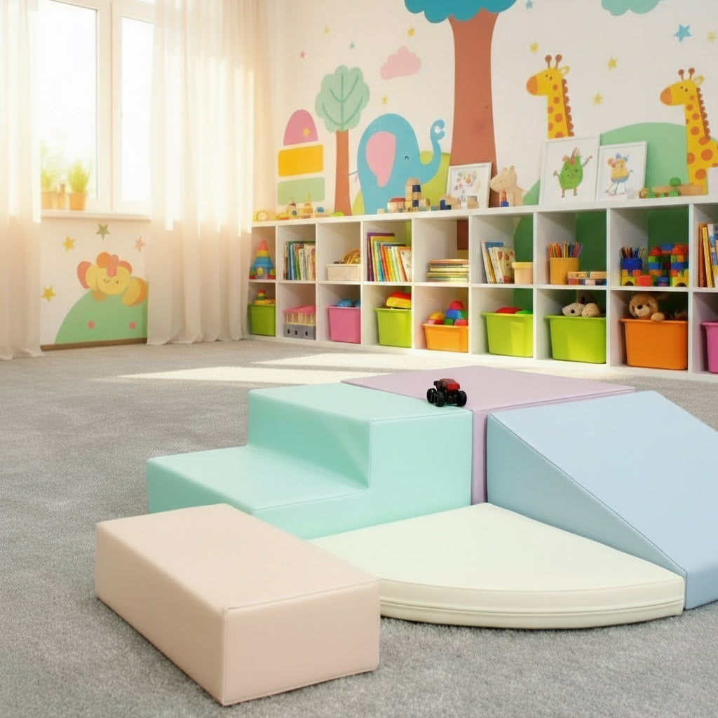 Softbausteine Pastell Softplay Set für Kleinkinder