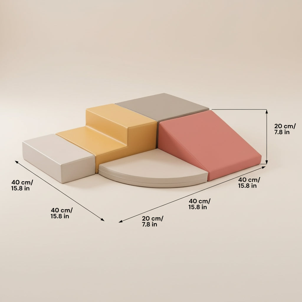 Softbausteine Pastell Softplay Set für Kleinkinder