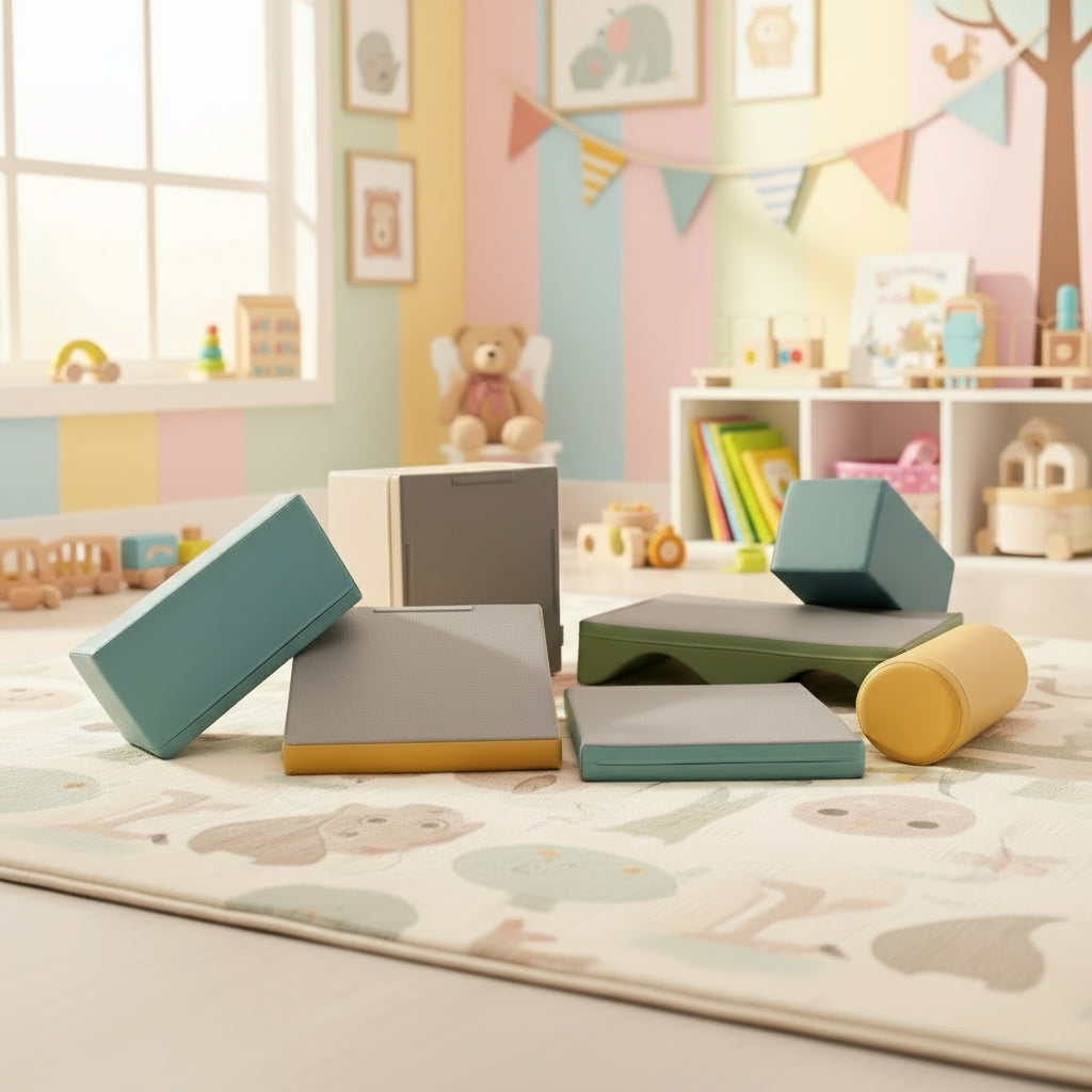 Softbausteine Pastell Softplay Set für Kleinkinder