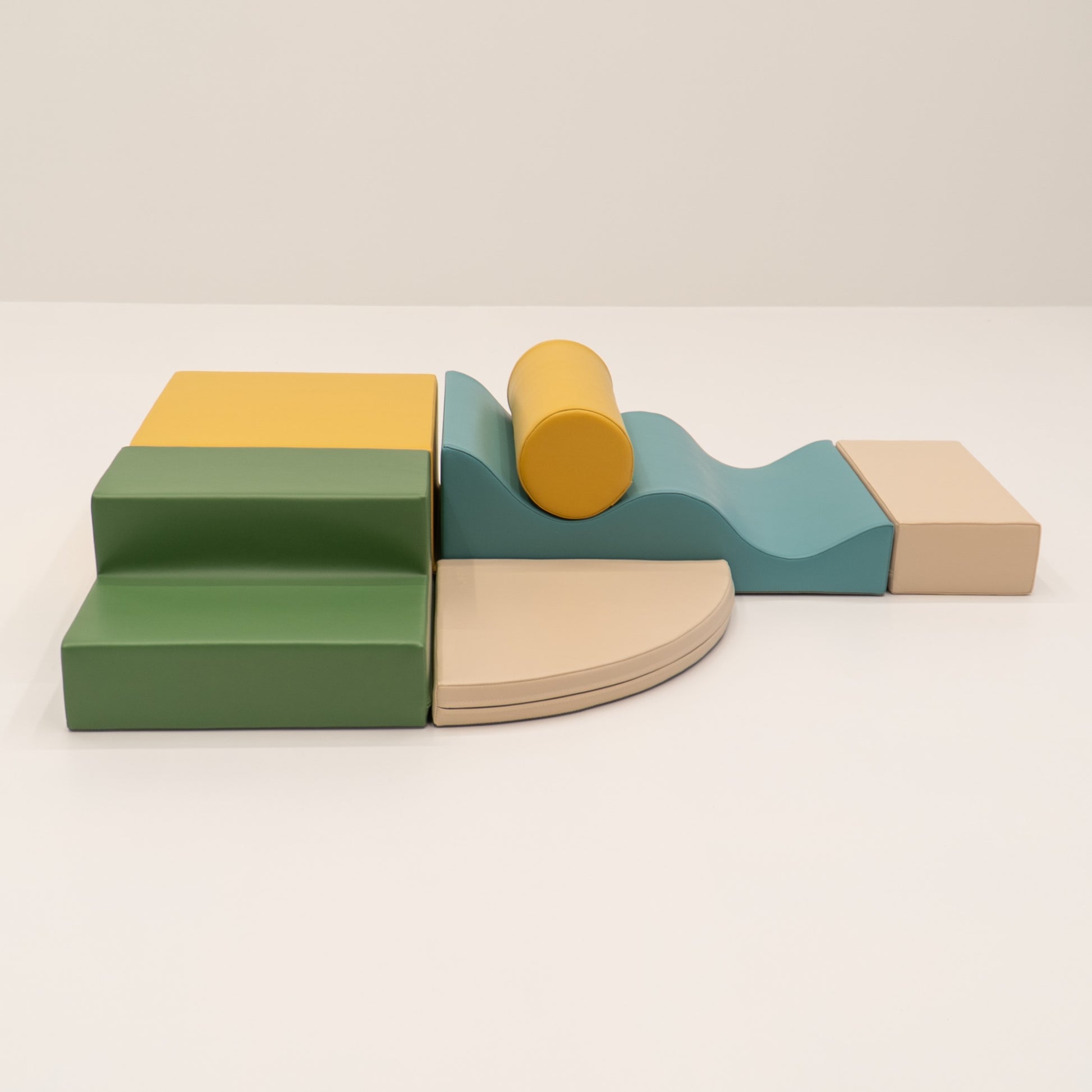 Montessori Softplay Set mit Rampen und Ecken – IGLU Explorer Türkis