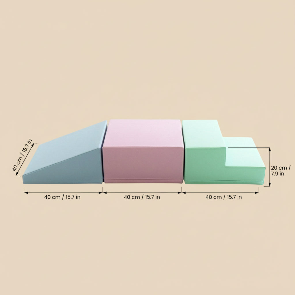 Softbausteine Pastell Softplay Set für Kleinkinder 