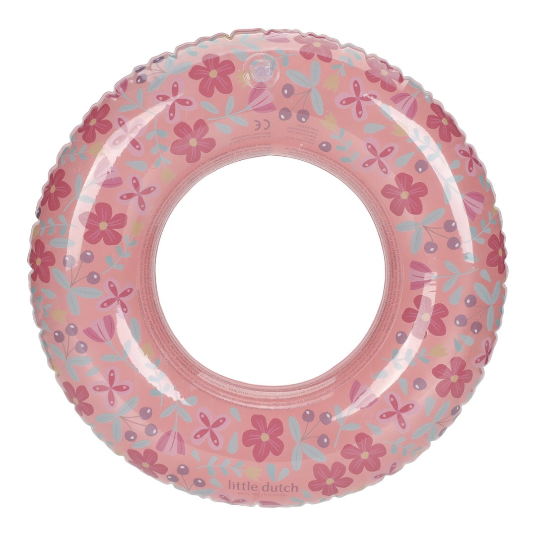 Kinder Schwimmring Pink Blumen 50 cm – für Pool, Strand & Urlaub