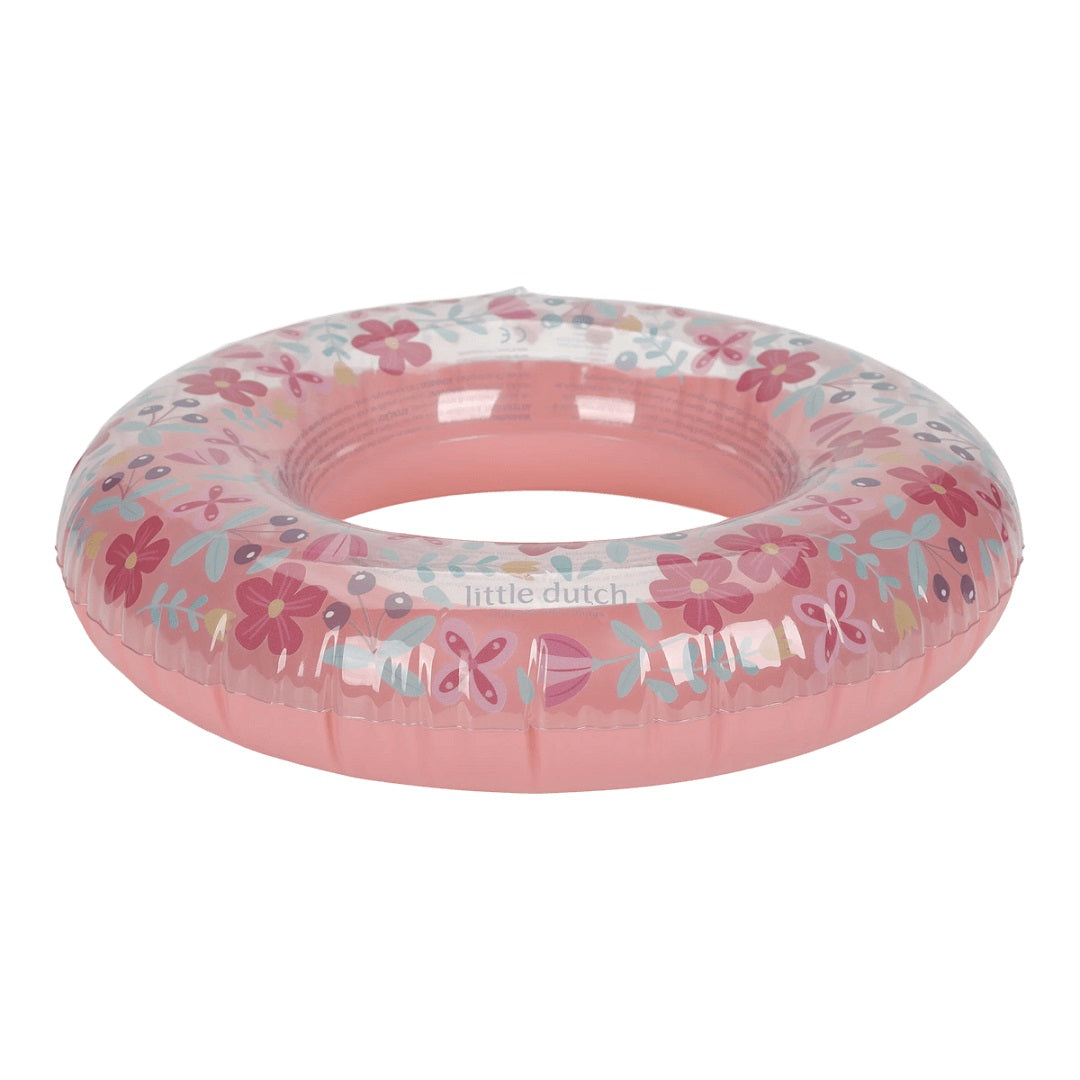 Kinder Schwimmring Pink Blumen 50 cm – für Pool, Strand & Urlaub