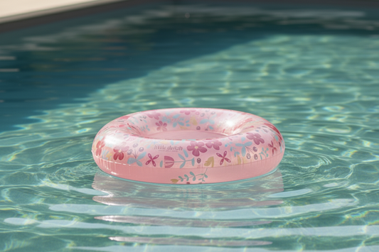 Kinder Schwimmring Pink Blumen 50 cm – für Pool, Strand & Urlaub