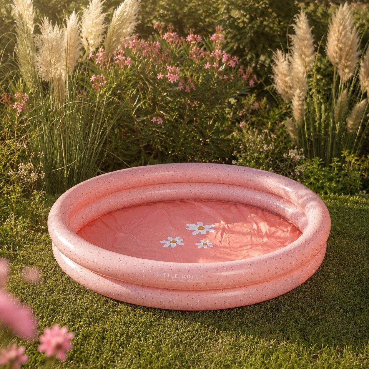 Aufblasbarer Pool Little Pink Flowers 150 cm – Kinderpool für den Sommer