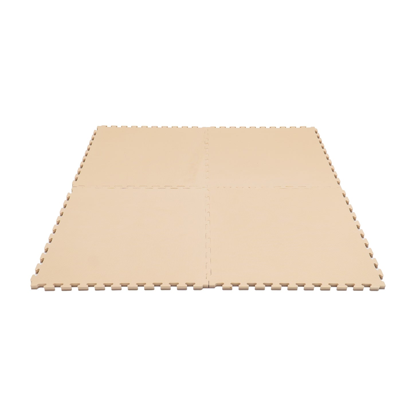 IGLU Puzzlematten 4er-Set in Beige und Dunkelbeige – weiche Spielfläche