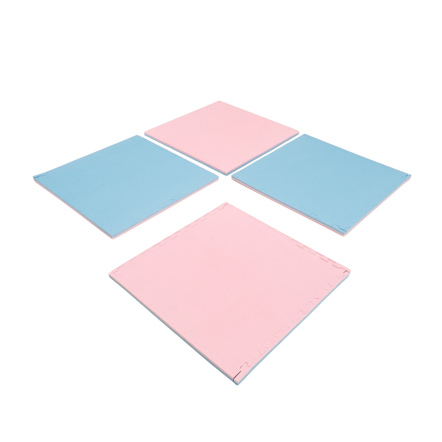IGLU Puzzlematten 4er-Set in Baby Pink und Baby Blau – weiche Spielfläche