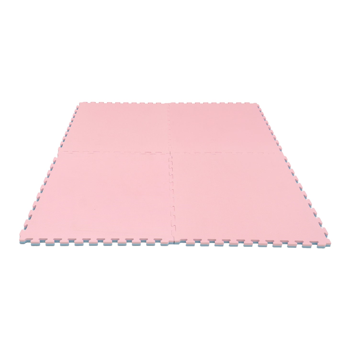 IGLU Puzzlematten Baby Pink Baby Blau im Kinderzimmer verlegt