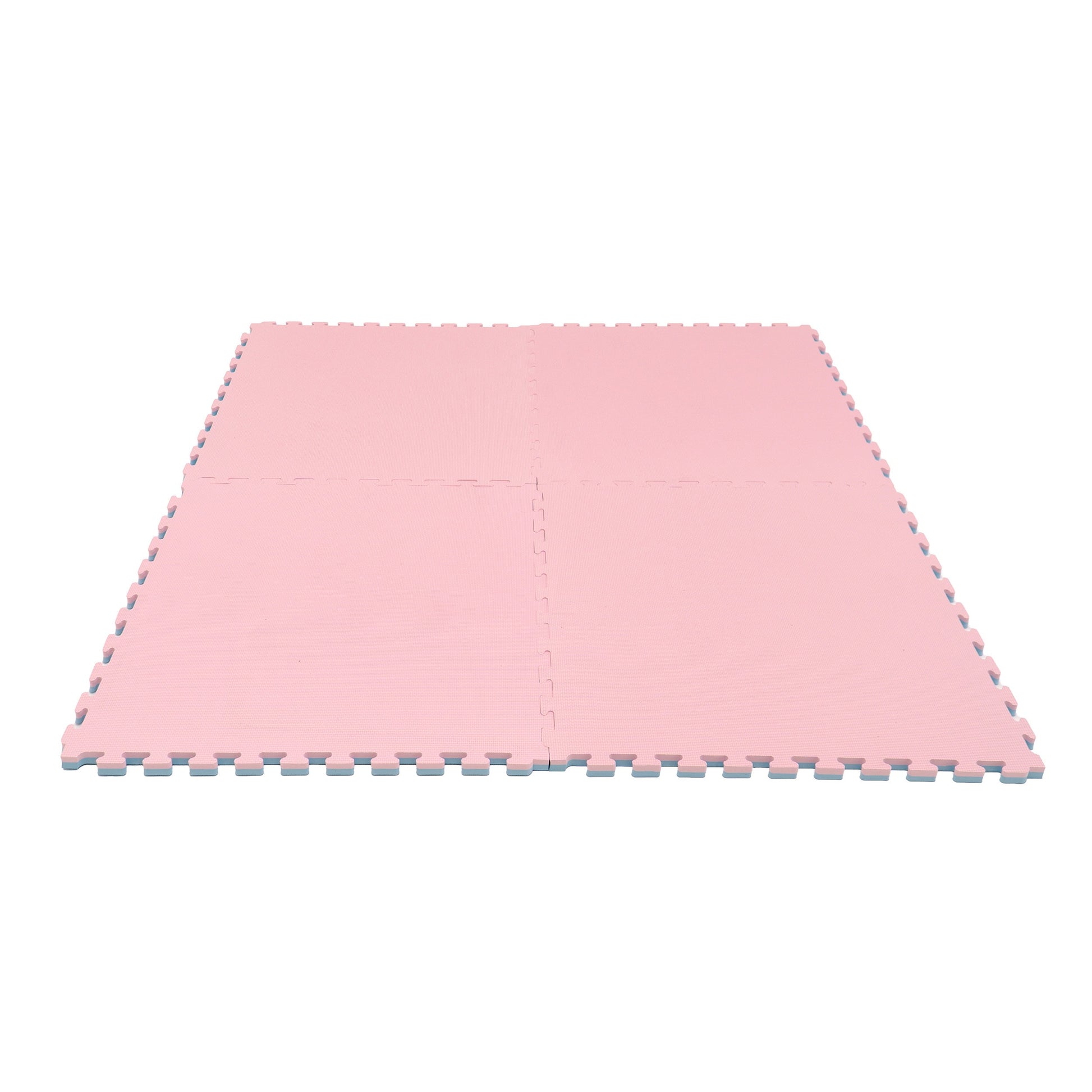IGLU Puzzlematten Baby Pink Baby Blau im Kinderzimmer verlegt