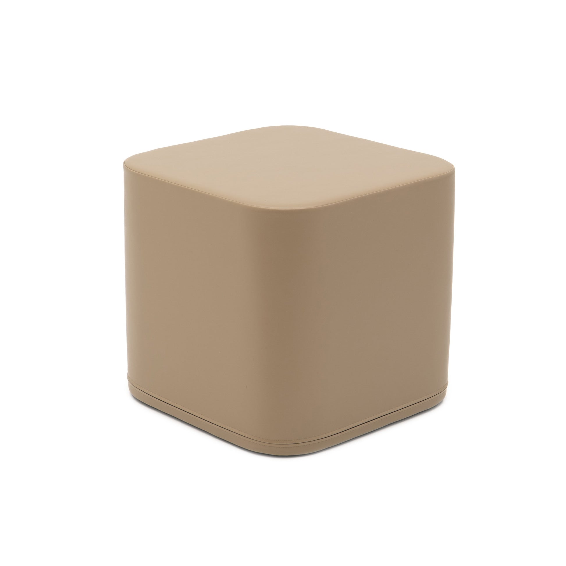 IGLU Spiel-Pouf Würfel Groß in Beige – großer Softplay Sitzwürfel