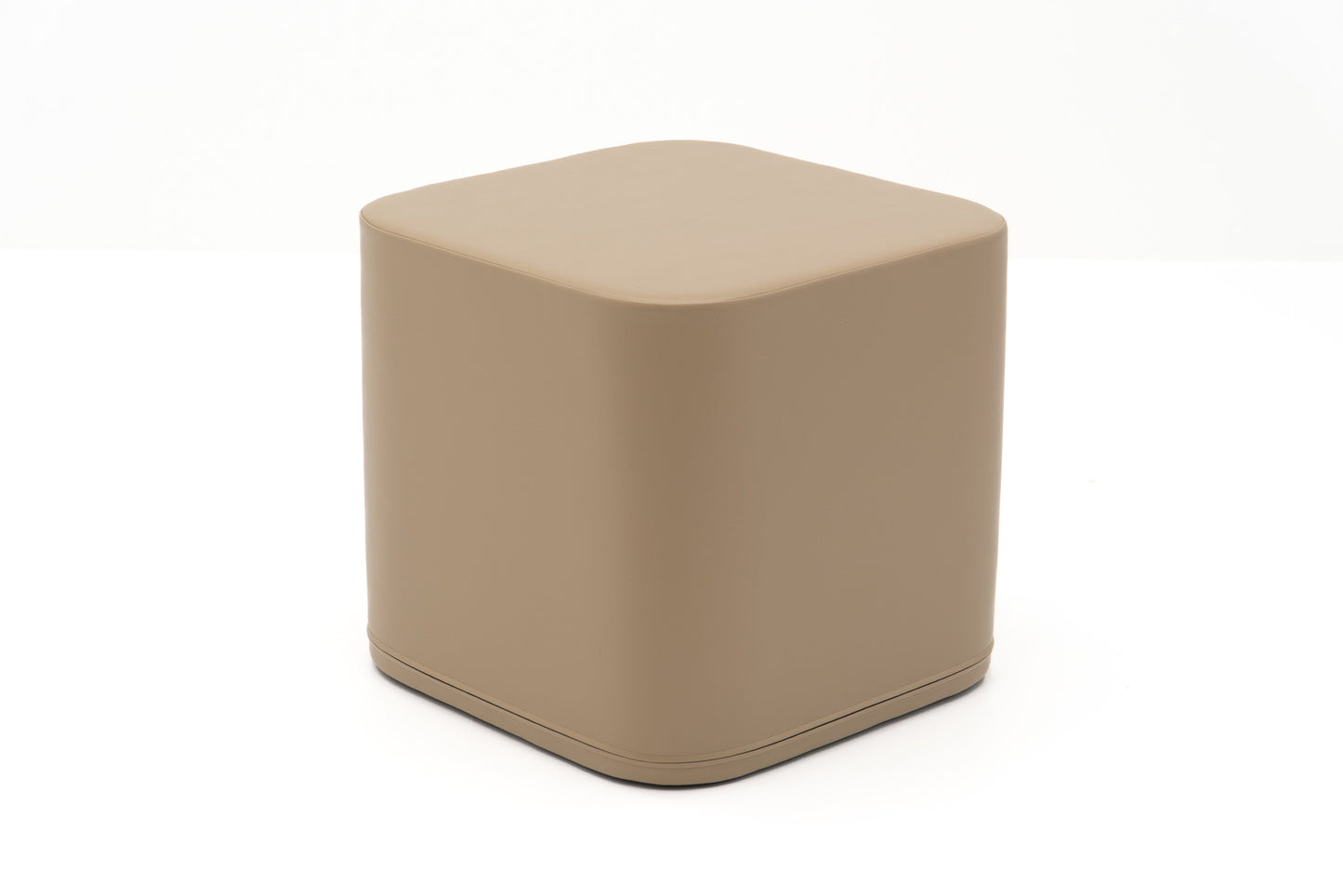Großer Softplay Pouf Würfel Beige zum Sitzen und Bauen – IGLU