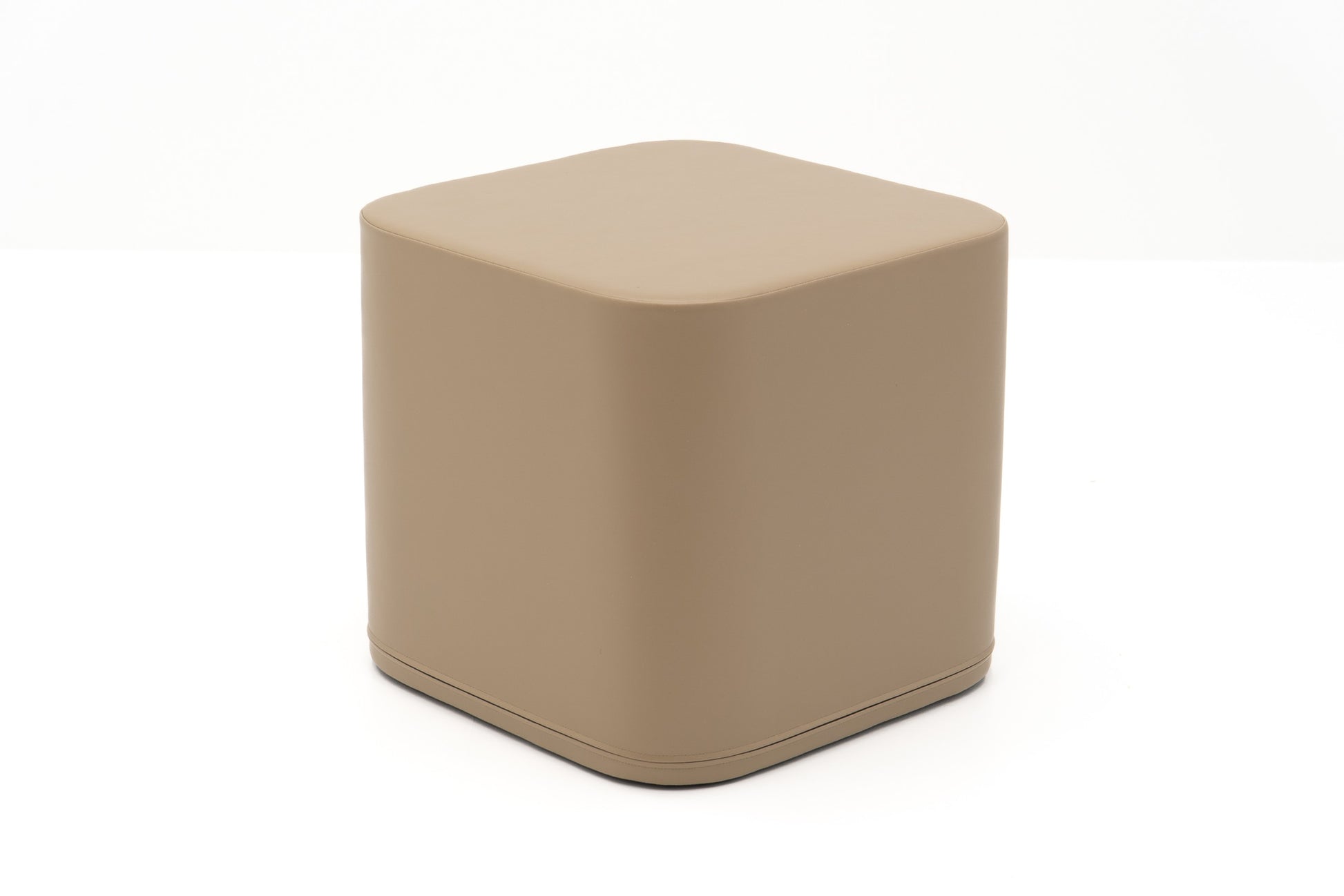 Großer Softplay Pouf Würfel Beige zum Sitzen und Bauen – IGLU
