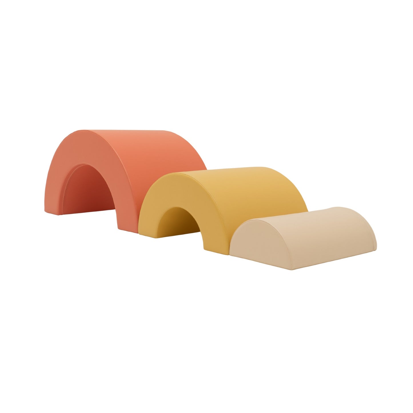 Regenbogen Softbausteine aus Schaumstoff in Rosé – IGLU Soft Play