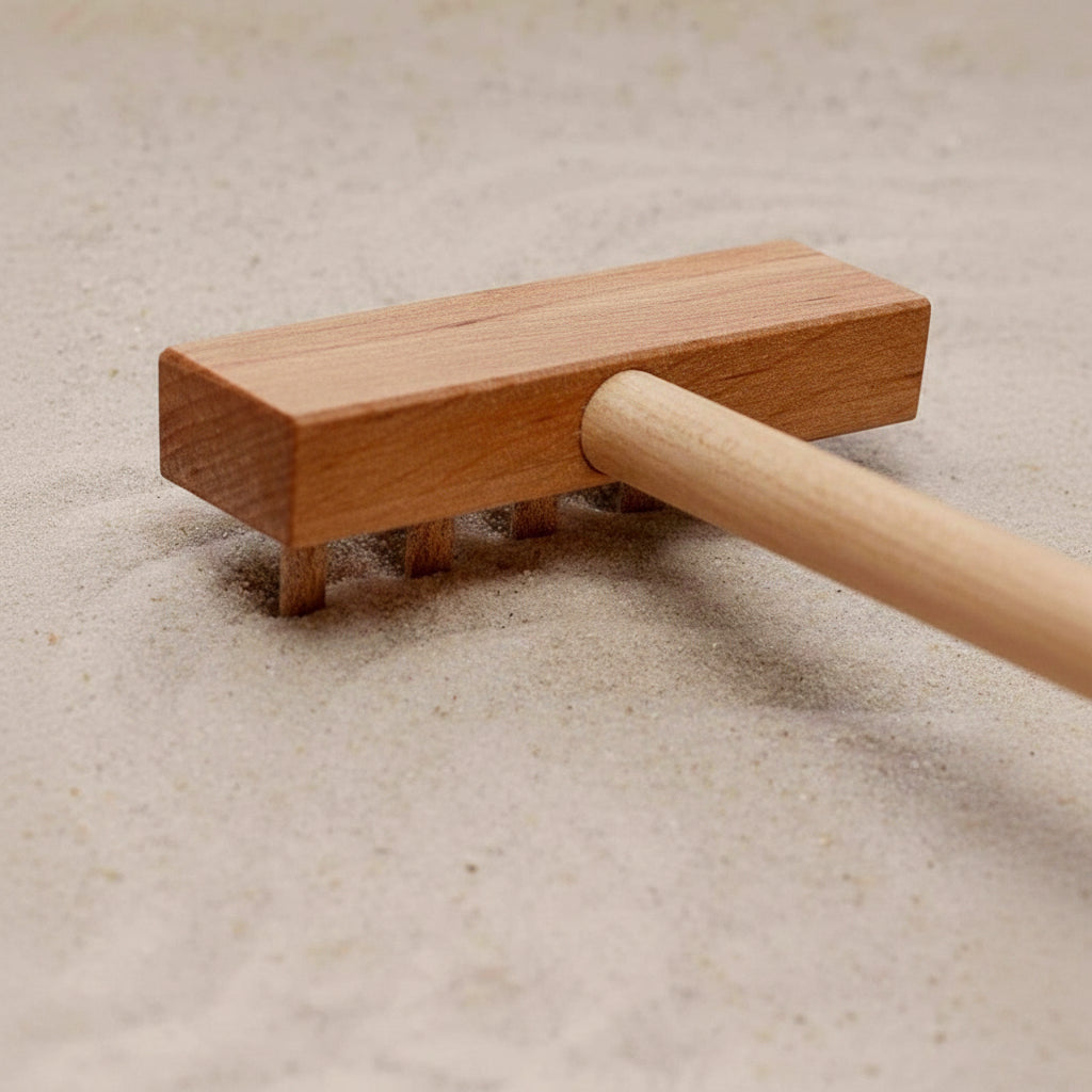 Wooden Story Montessori Sandtablett aus Holz – Lernspielzeug zum Schreiben, Fühlen und sensorischen Entdecken