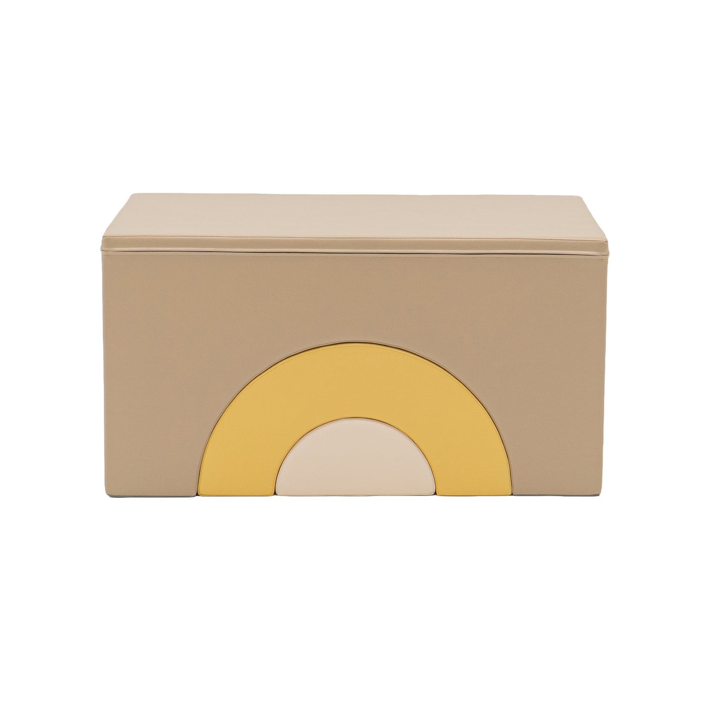 IGLU Rainbow Bridge Softplay Set in Beige und Honig mit Bogen-Elementen