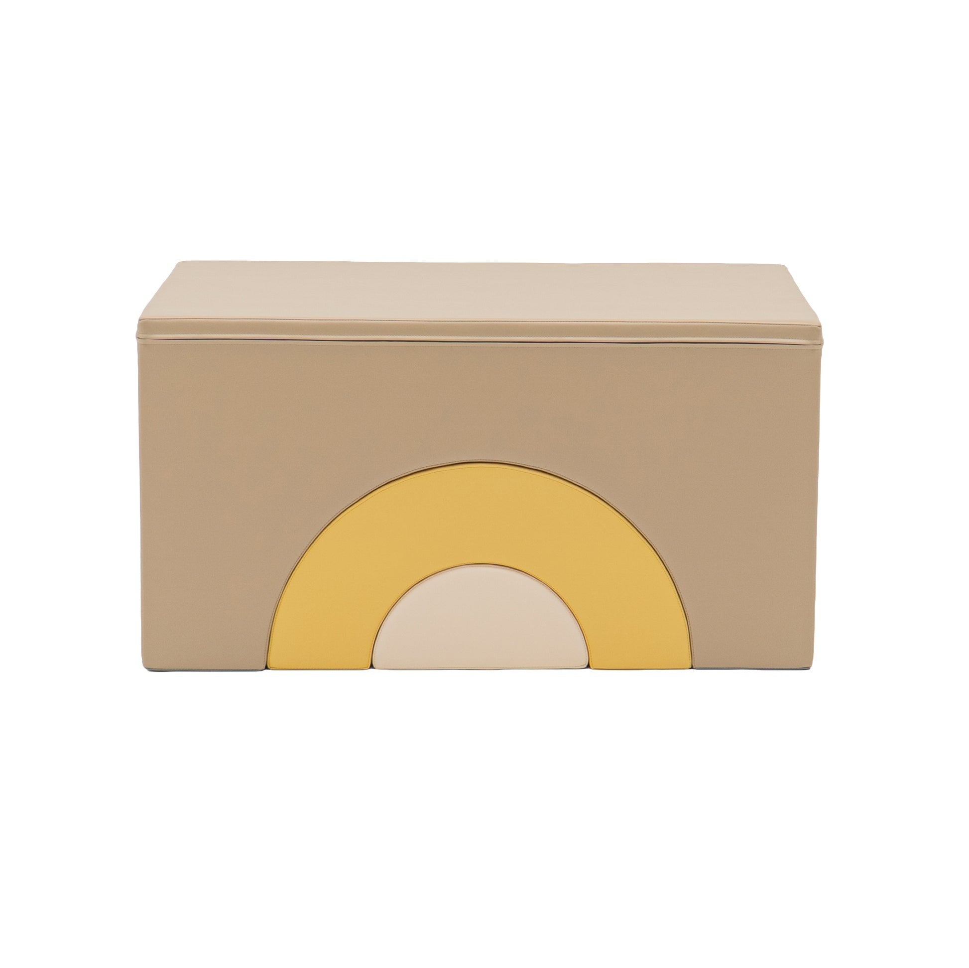 IGLU Rainbow Bridge Softplay Set in Beige und Honig mit Bogen-Elementen