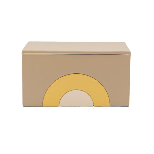IGLU Rainbow Bridge Softplay Set in Beige und Honig mit Bogen-Elementen