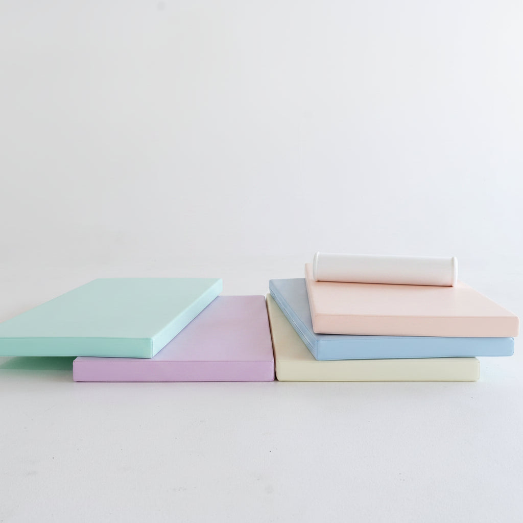 IGLU Softplay Matten Pastell – abwischbarer Kunstleder-Bezug