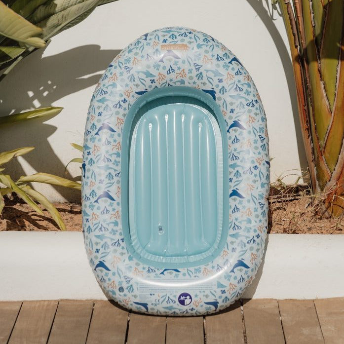 Schlauchboot Kinder Blau – Aufblasbares Boot für Pool & Strand