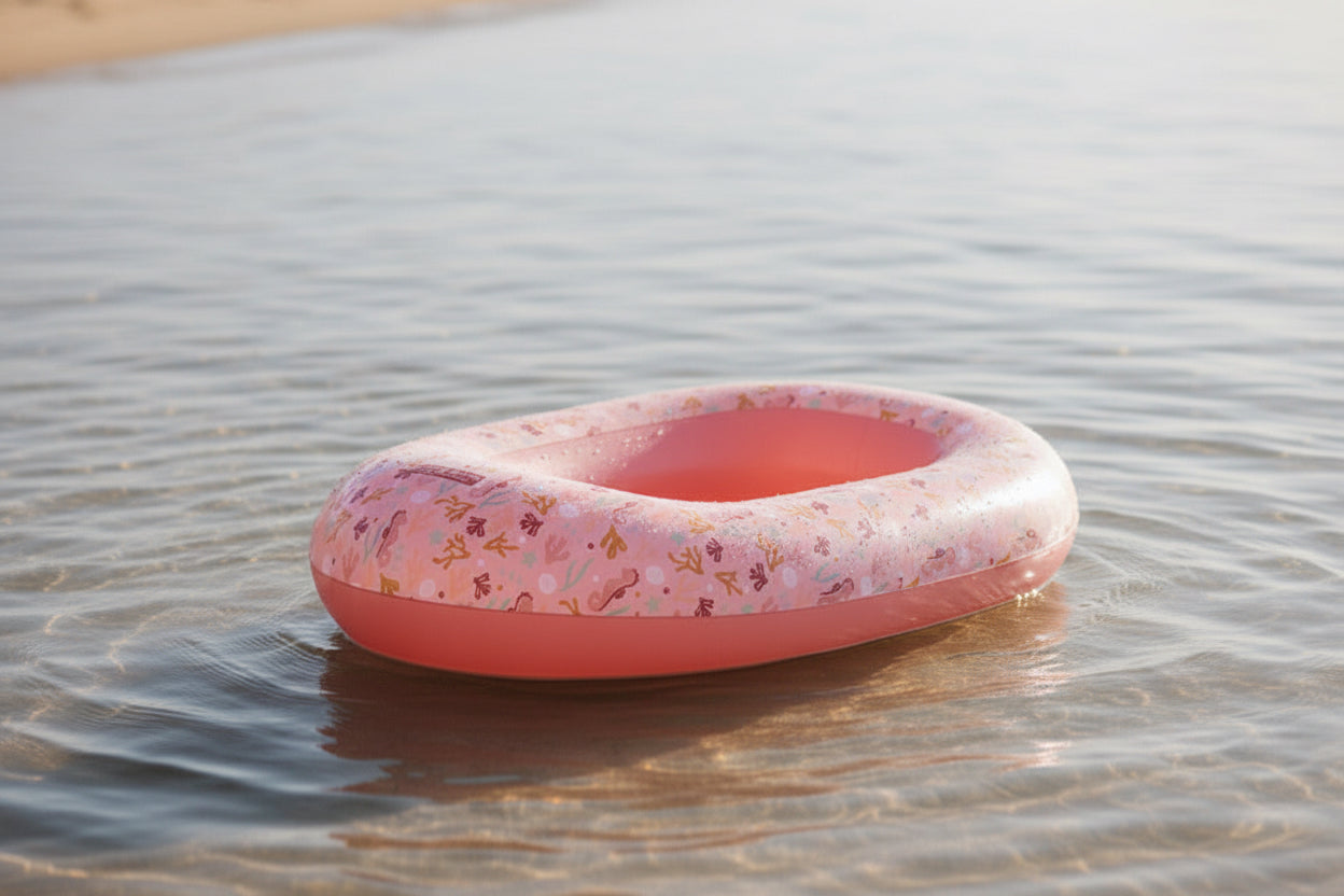 Rosa Schlauchboot für Kinder – für Pool, Strand und Sommerurlaub