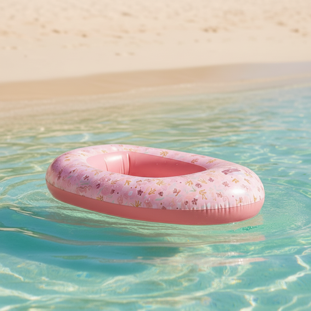 Rosa Schlauchboot für Kinder – für Pool, Strand und Sommerurlaub