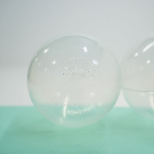IGLU Bällebad Bälle 500 Stück in Transparent – Ø 7 cm