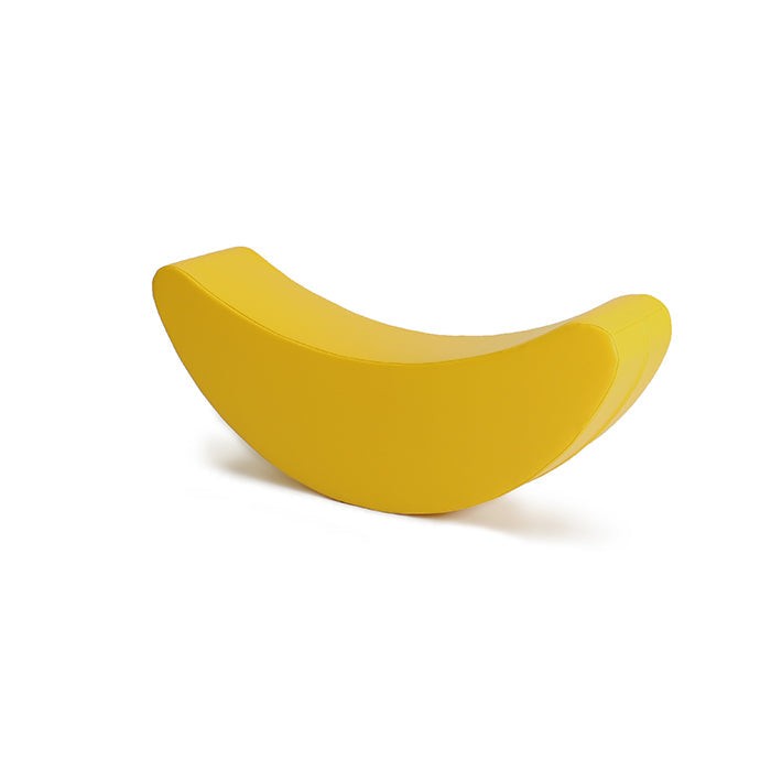 IGLU Schaukeltier Banane in Gelb – weiches Softplay Schaukelspielzeug