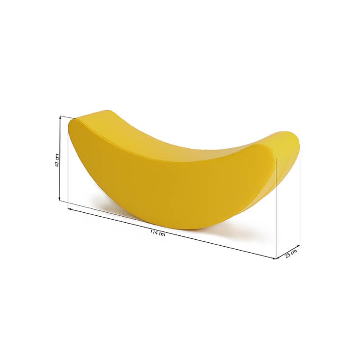 IGLU Schaukeltier Banane Gelb im Kinderzimmer