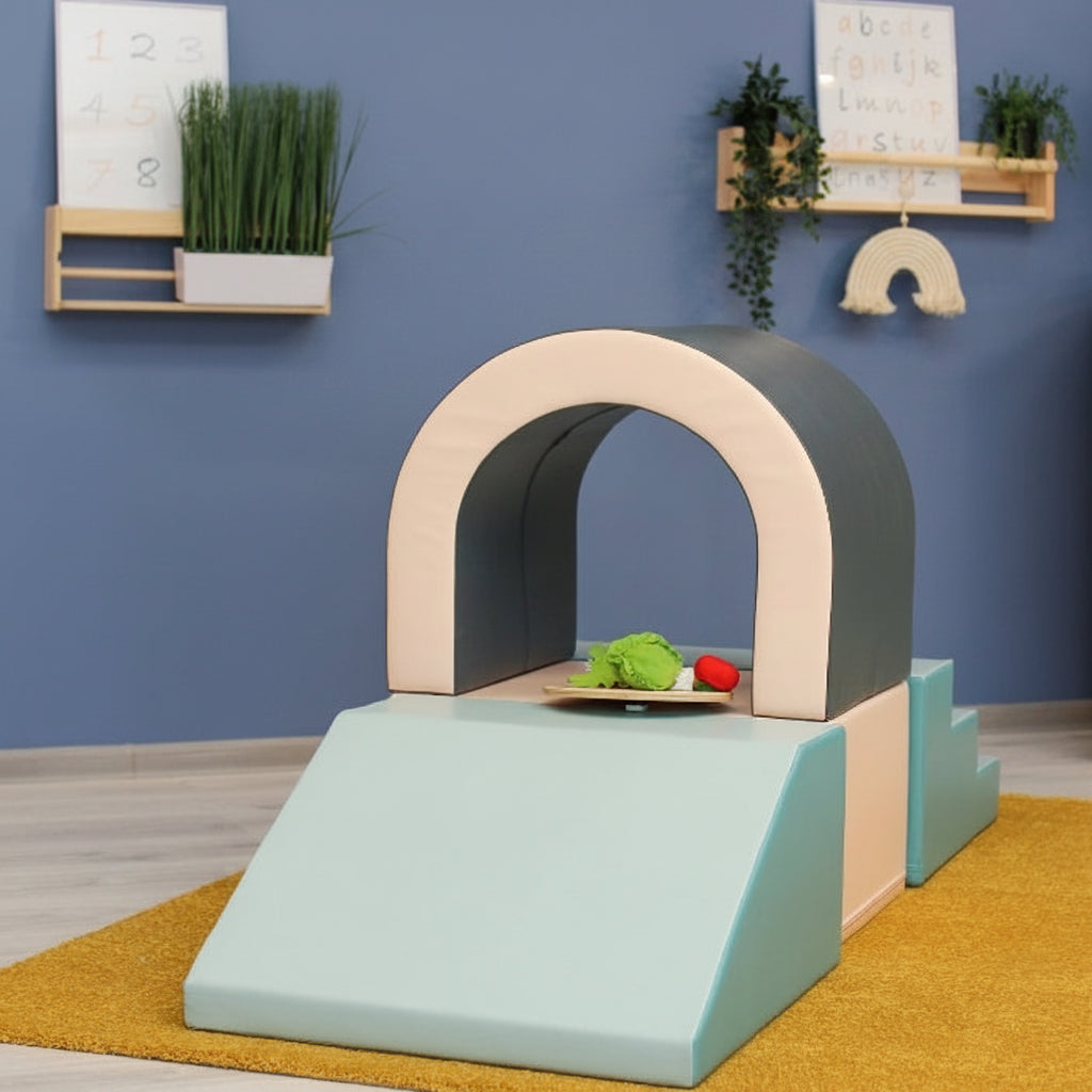 Softplay Krabbeltunnel Pastell aus Schaumstoff – IGLU