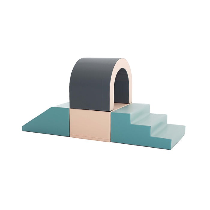 IGLU Tunnel Pastell – Detail des abwischbaren Bezugs