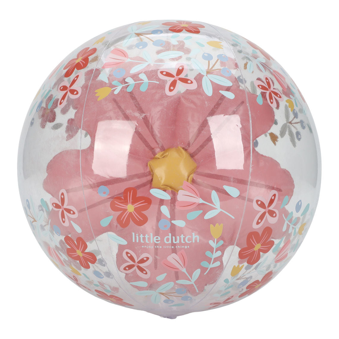 Strandball Kinder Ø 50 cm Pink Flowers – 3D Effekt für extra Spielspaß