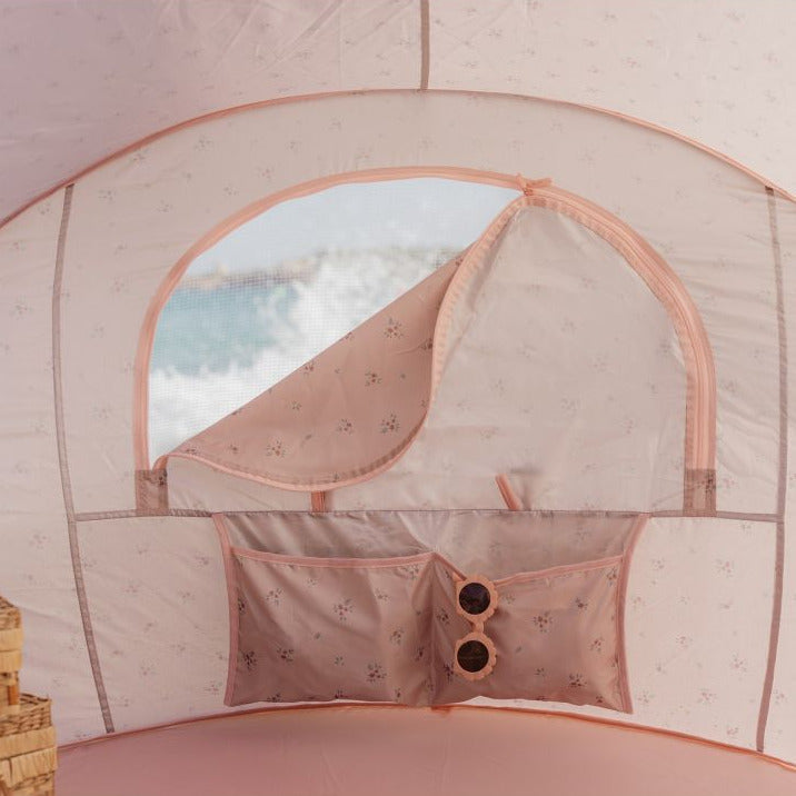 Strandmuschel Baby & Kinder pink – UV Schutz Pop-Up Strandzelt für Strand & Urlaub