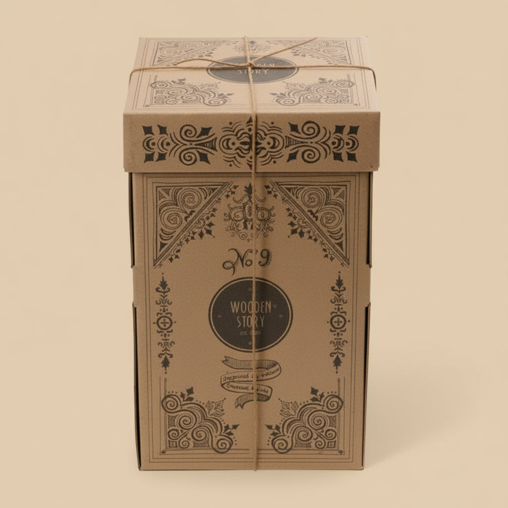 Wooden Story bunte Rundpyramide – farbenfroher Montessori-Stapelturm aus nachhaltigem Holz