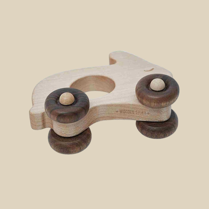 Wooden Story Holzfigur Hase – natürliches, handgefertigtes Holzspielzeug im Montessori-Stil